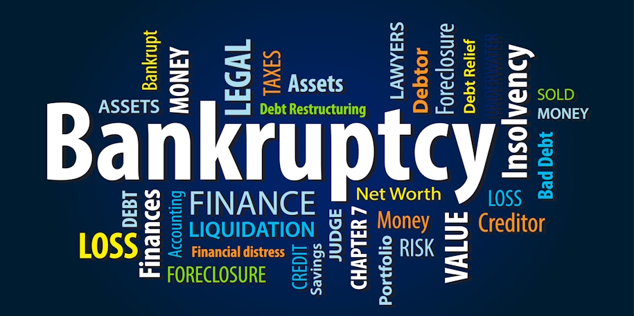 Teamwork Vector vector saying bankruptcy