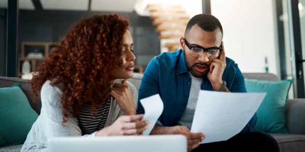 couple worried about debt couple worried about debt