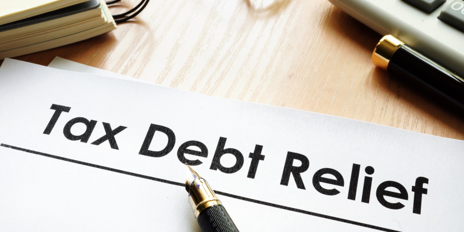 tax debt relief tax debt relief sign
